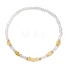 Natural Gemstone & Glass Seed Beads stretch Bracelets for Women BJEW-MZ00344-4