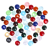 120Pcs Transparent Resin Beads RESI-PA0001-23C-7