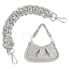 1Pc Rhinestone Braided Cord Bag Handles DIY-PH0036-47A-1