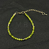 Elegant Natural Peridot Bead Beaded Bracelets ZL0377-1-1