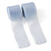 2Rolls Polyester Hot-fix Rhinestone Raw Edges Ribbon OCOR-TA0003-95B-3