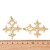 Brass Micro Pave Clear Cubic Zirconia Big Pendants CU-CBA2F11-27G-3