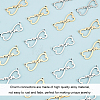 20Pcs 2 Colors 304 Stainless Steel Links Connectors Charms STAS-DC0011-85-4