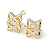 Brass Cubic Zirconia Charms X-KK-G462-50KCG-2