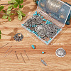 DIY Synthetic Turquoise Beaded Earring Making Kit DIY-SC0021-17-7