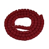 Opaque Frosted Glass Beads Strands GLAA-N072-01A-B06-2