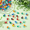 80Pcs 10 Colors Handmade Lampwork Beads LAMP-ME0001-06-5