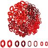 240Pcs 4 Style Acrylic Linking Rings OACR-FH0001-034-1