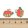 Christmas Themes Alloy Enamel Pendants ENAM-Z023-01G-10-3