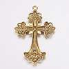 Alloy Rhinestone Cross Big Pendants LS-ALRI-1475-AG-RS-3
