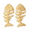 Textured 304 Stainless Steel Big Pendants STAS-Z177-04G-1