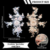 2Pcs 2 Colors 3D Flower Pattern Rayon Embroidery Ornament Accessories DIY-BC0006-74A-2