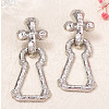 Zinc Alloy Dangle Earrings for Women WG73244-02-2