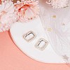 2Pcs 925 Sterling Silver Spring Gate Rings STER-BBC0007-35-4
