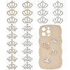 24Pcs 4 Styles Alloy Glass Cabochons FIND-ME0003-94-1