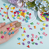 100Pcs Opaque Acrylic Beads OACR-DR0001-01-3