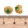 Brass Micro Pave Cubic Zirconia Clasps KK-Z089-08G-3