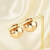 Brass Hoop Earrings for Women EJEW-U041-03G-1