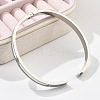 304 Stainless Steel Rhinestone Bangles for Women BJEW-Z092-07P-3