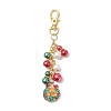 6Pcs Christmas Alloy Enamel Pendant Decorations HJEW-JM03683-4