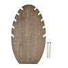 Leaf Shape MDF & Iron Pendant Necklace Jewely Display Stands NDIS-G008-02B-01-2