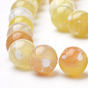 Dyed Natural Fire Crackle Agate Beads Strands G-Q462-127D-8mm-3