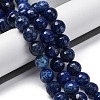 Natural Dragon Veins Agate(Dyed & Heated) Beads Strands G-K390-A12-01-2