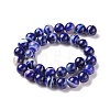 Natural Striped Agate/Banded Agate Beads Strands G-G582-10mm-64-5