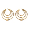 Ion Plating(IP) 201 Stainless Steel Hoop Earrings EJEW-I309-28G-1