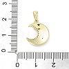 Brass Micro Pave Cubic Zirconia Pendants KK-F877-05G-3