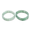 Natural Green Aventurine Faceted Beaded Stretch Bracelets for Women BJEW-K251-08J-4