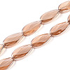 Electroplate Transparent Glass Beads Strands EGLA-N055-02D-1