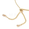 Brass Paperclip Chains & Curb Chains Slider Bracelets for Women BJEW-JB11809-4