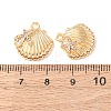 Brass Micro Pave Cubic Zirconia Pendants KK-A284-11A-G-3