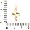 Brass Micro Pave Cubic Zirconia Pendants CU-CJC290F-01B-G-RS-3