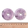 Natural Lepidolite Pendants X-G-K099-50mm-02-3