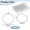 200Pcs Brass Wine Glass Charm Rings KK-SP0001-31A-P-2