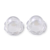 Transparent Acrylic Bead Caps X-OACR-P007-46-2