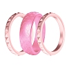 3Pcs Stackable Birthstone Silicone Finger Rings PW-WGC6D7D-08-1