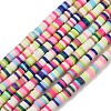 Handmade Polymer Clay Beads Strands PY-CBA18ED-02D-1