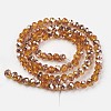 Electroplate Transparent Glass Beads Strands X-EGLA-A034-T8mm-N16-2