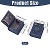 Book Shaped PU Leather Tie Clip Storage Boxes CON-CA0001-034A-2