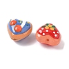 Baking Paint Glass Enamel Beads LAMP-D303-02-2