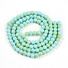 Baking Painted Glass Beads Strands DGLA-N003-8mm-C04-3