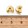 304 Stainless Steel Crimp Beads Covers STAS-P239-34G-06-3