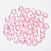 Spray Painted Glass Beads LS-GLAA-R211-04-E01-1