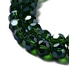 Electroplate Transparent Glass Beads Strands EGLA-A035-T8mm-A10-2
