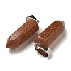 Synthetic Goldstone Pendants G-Z067-07P-21-3