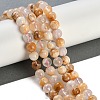 Natural Cherry Blossom Agate Beads Strands G-H062-A02-02-2