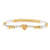 Brass Beads Stretch Bracelets for Women CW0227-14-1